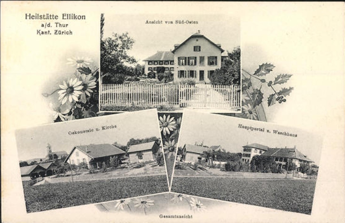 <p>Ellikon an der Thur ZH Heilst&auml;tte 3 Bildkarte ca.1920 , Karte Top Zustand ungelaufen&nbsp;</p>